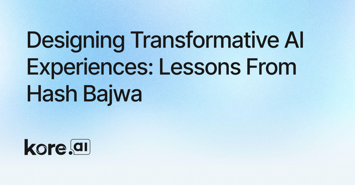 Designing Transformative AI Experiences: Lessons from Hash Bajwa